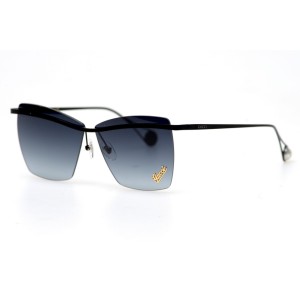 Gucci сонцезахисні окуляри 11124 чорні з чорною лінзою 