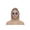 Gucci сонцезащитные очки 11139 белые с чёрной линзой 