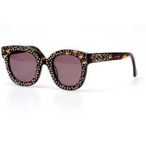 Gucci сонцезахисні окуляри 11209 коричневі з коричневою лінзою 