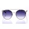 Женские сонцезащитные очки 10082 чёрные с фиолетовой линзой . Photo 2