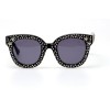 Gucci сонцезахисні окуляри 11211 чорні з чорною лінзою 
