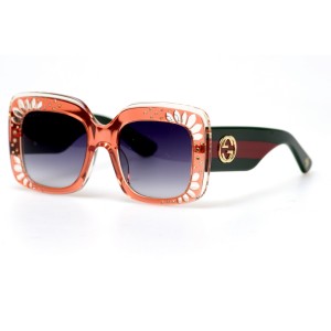 Gucci сонцезащитные очки 11212 красные с чёрной линзой 