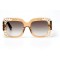 Gucci сонцезащитные очки 11213 бежевые с коричневой линзой . Photo 2