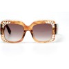 Gucci сонцезащитные очки 11214 коричневые с коричневой линзой 
