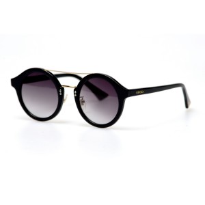 Gucci сонцезащитные очки 11215 чёрные с коричневой линзой 