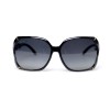 Gucci сонцезащитные очки 11391 чёрные с чёрной линзой 