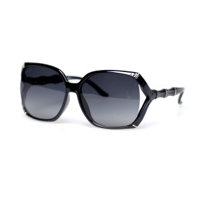 Gucci сонцезащитные очки 11391 чёрные с чёрной линзой 