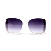 Gucci сонцезахисні окуляри 11393 білі з бузковою лінзою 