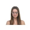 Жіночі сонцезахисні окуляри 10084 бежеві з бежевою лінзою 
