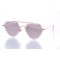 Женские сонцезащитные очки 10084 бежевые с бежевой линзой . Photo 1