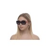 Gucci сонцезащитные очки 11403 чёрные с чёрной линзой 