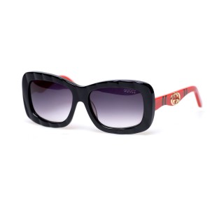 Gucci сонцезащитные очки 11403 чёрные с чёрной линзой 
