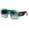 Gucci сонцезащитные очки 11739 зелёные с чёрной линзой . Photo 1