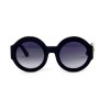Gucci сонцезащитные очки 11740 чёрные с чёрной линзой 