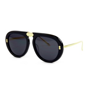 Gucci сонцезахисні окуляри 11742 чорні з чорною лінзою 