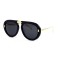 Gucci сонцезащитные очки 11742 чёрные с чёрной линзой . Photo 1
