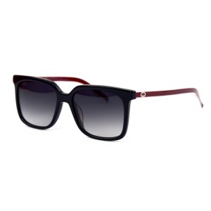 Gucci сонцезащитные очки 11743 чёрные с чёрной линзой 