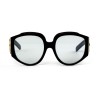 Gucci сонцезахисні окуляри 11745 чорні з прозорою лінзою 