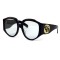 Gucci сонцезащитные очки 11745 чёрные с прозрачной линзой . Photo 1