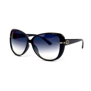 Gucci сонцезахисні окуляри 11746 чорні з чорною лінзою 