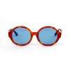 Gucci сонцезащитные очки 11747 оранжевые с синей линзой 