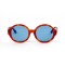 Gucci сонцезащитные очки 11747 оранжевые с синей линзой . Photo 2