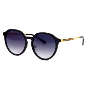 Gucci сонцезахисні окуляри 11749 чорні з чорною лінзою 