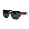 Gucci сонцезахисні окуляри 11750 чорні з чорною лінзою 