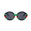 Gucci сонцезащитные очки 11751 чёрные с чёрной линзой 