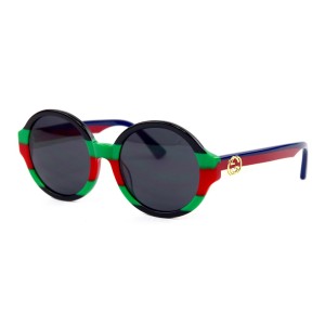 Gucci сонцезащитные очки 11751 чёрные с чёрной линзой 