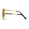 Gucci сонцезахисні окуляри 11756 золоті з коричневою лінзою 