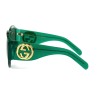 Gucci сонцезащитные очки 11761 зелёные с зелёной линзой 