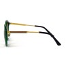 Gucci сонцезащитные очки 11763 зелёные с зелёной линзой 