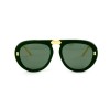 Gucci сонцезахисні окуляри 11765 зелені з зеленою лінзою 
