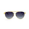 Gucci сонцезахисні окуляри 11768 золоті з чорною лінзою 