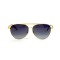 Gucci сонцезащитные очки 11768 золотые с черной линзой . Photo 2