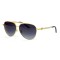Gucci сонцезащитные очки 11768 золотые с черной линзой . Photo 1