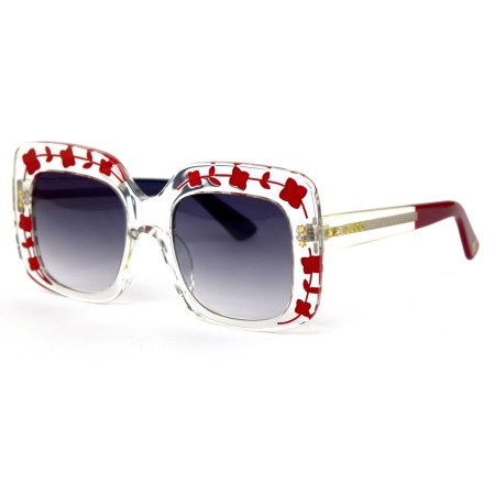 Gucci сонцезахисні окуляри 11770 червоні з блакитною лінзою 