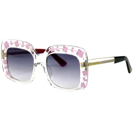 Gucci сонцезахисні окуляри 11771 рожеві з блакитною лінзою 