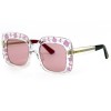 Gucci сонцезахисні окуляри 11772 рожеві з рожевою лінзою 