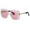 Gucci сонцезащитные очки 11772 розовые с розовой линзой . Photo 1