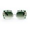 Gucci сонцезащитные очки 11773 зелёные с зеленой линзой . Photo 2