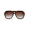 Gucci сонцезахисні окуляри 11774 коричневі з коричневою лінзою 