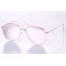 Жіночі сонцезахисні окуляри 10088 золоті з рожевою лінзою . Photo 1