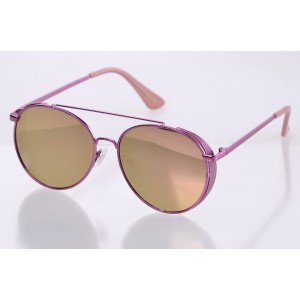 Женские сонцезащитные очки 10089 розовые с розовой линзой 