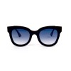 Gucci сонцезахисні окуляри 11807 чорні з блакитною лінзою 