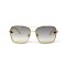 Gucci сонцезащитные очки 12024 золотые с серой линзой . Photo 2