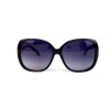 Gucci сонцезащитные очки 12334 чёрные с сиреневой линзой 