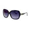 Gucci сонцезахисні окуляри 12334 чорні з бузковою лінзою 