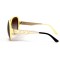 Gucci сонцезащитные очки 12336 бежевые с коричневой линзой . Photo 3